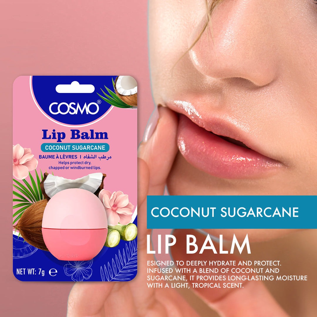 LIP BALM ROUND COCONUT SUGARCANE