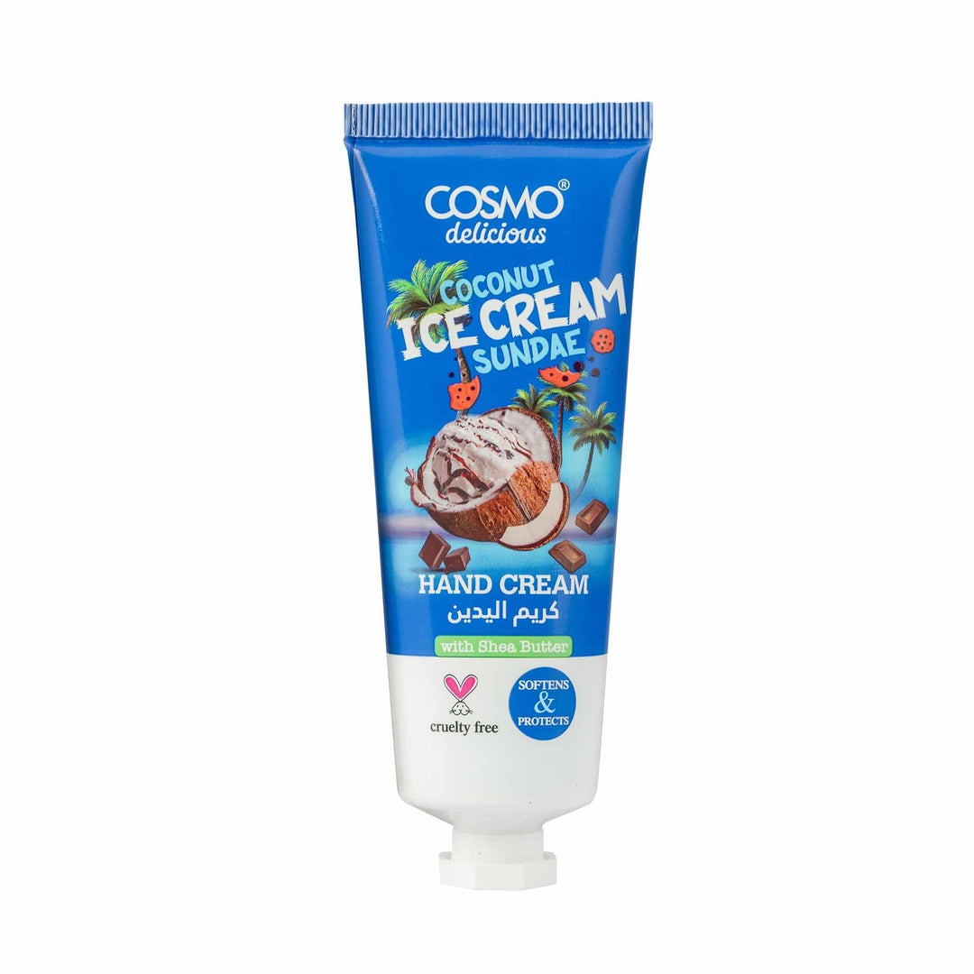 Delicious Coconut Ice Cream Sundae Hand Cream