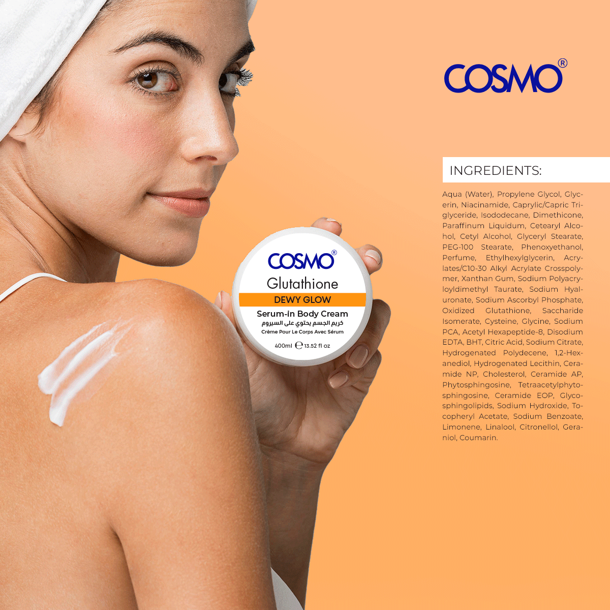 Glutathione Dewy Glow Serum-in Body Cream