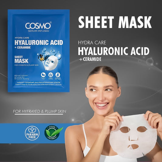 HYDRA CARE HYALURONIC ACID + CERAMIDE SHEET MASK