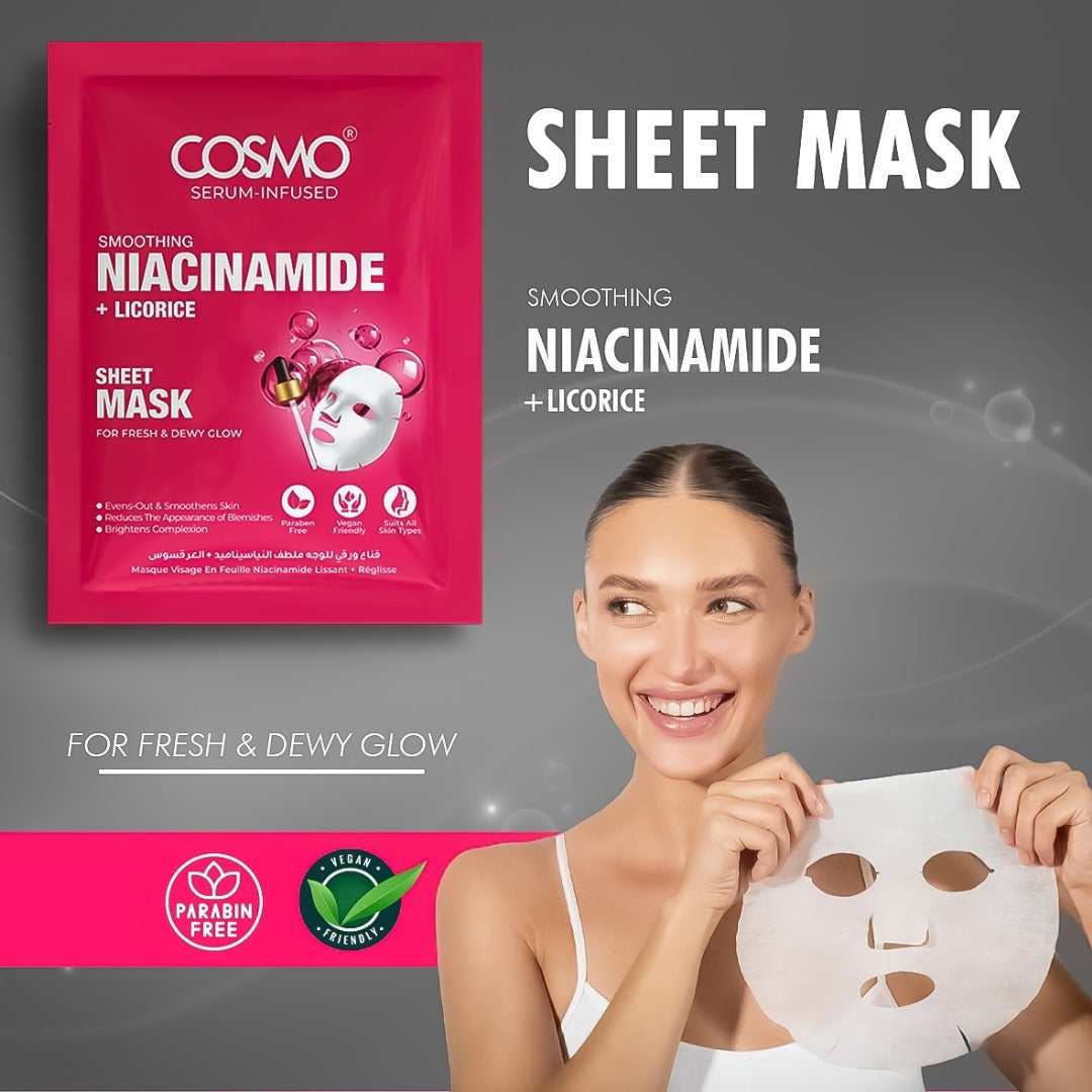 SMOOTHING NIACINAMIDE + LICORICE SHEET MASK