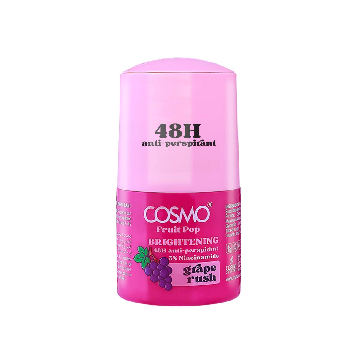 Cosmo Body Roll-on 48h Anti-perspirant Grape Rush