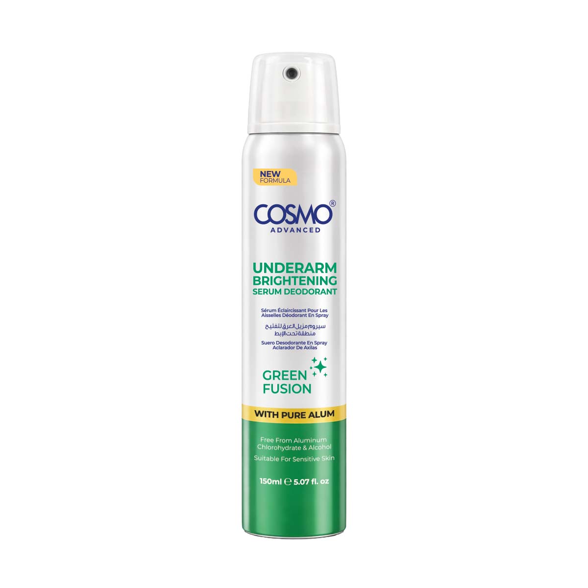 Cosmo Advanced Underarm Brightening Serum Body Deodorant Green Fusion