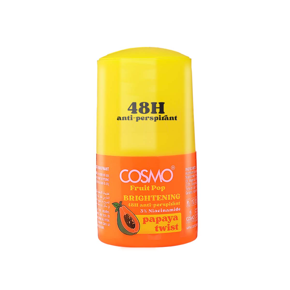 Cosmo Body Roll-on 48h Anti-perspirant Papaya Twist