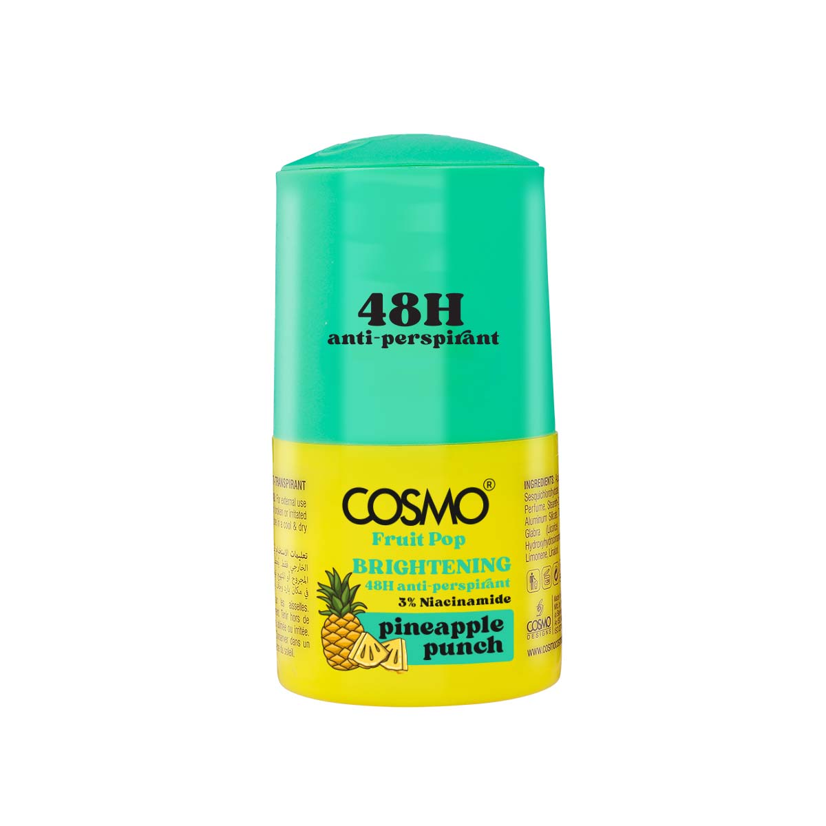 Cosmo Body Roll-on 48h Anti-perspirant Pineapple Punch