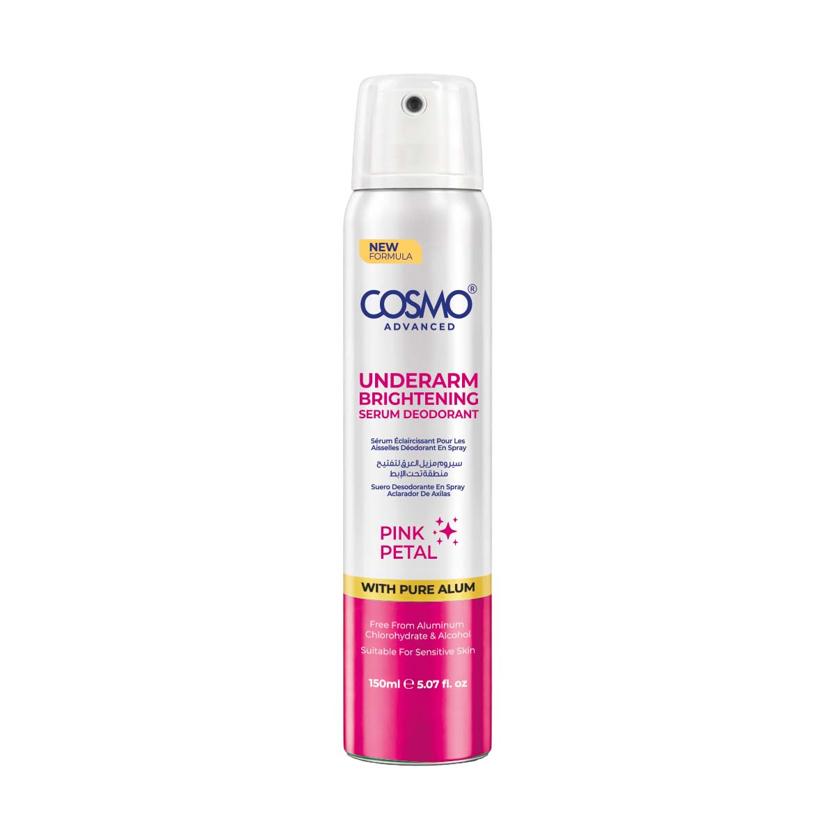 Cosmo Advanced Underarm Brightening Serum Body Deodorant Pink Petal