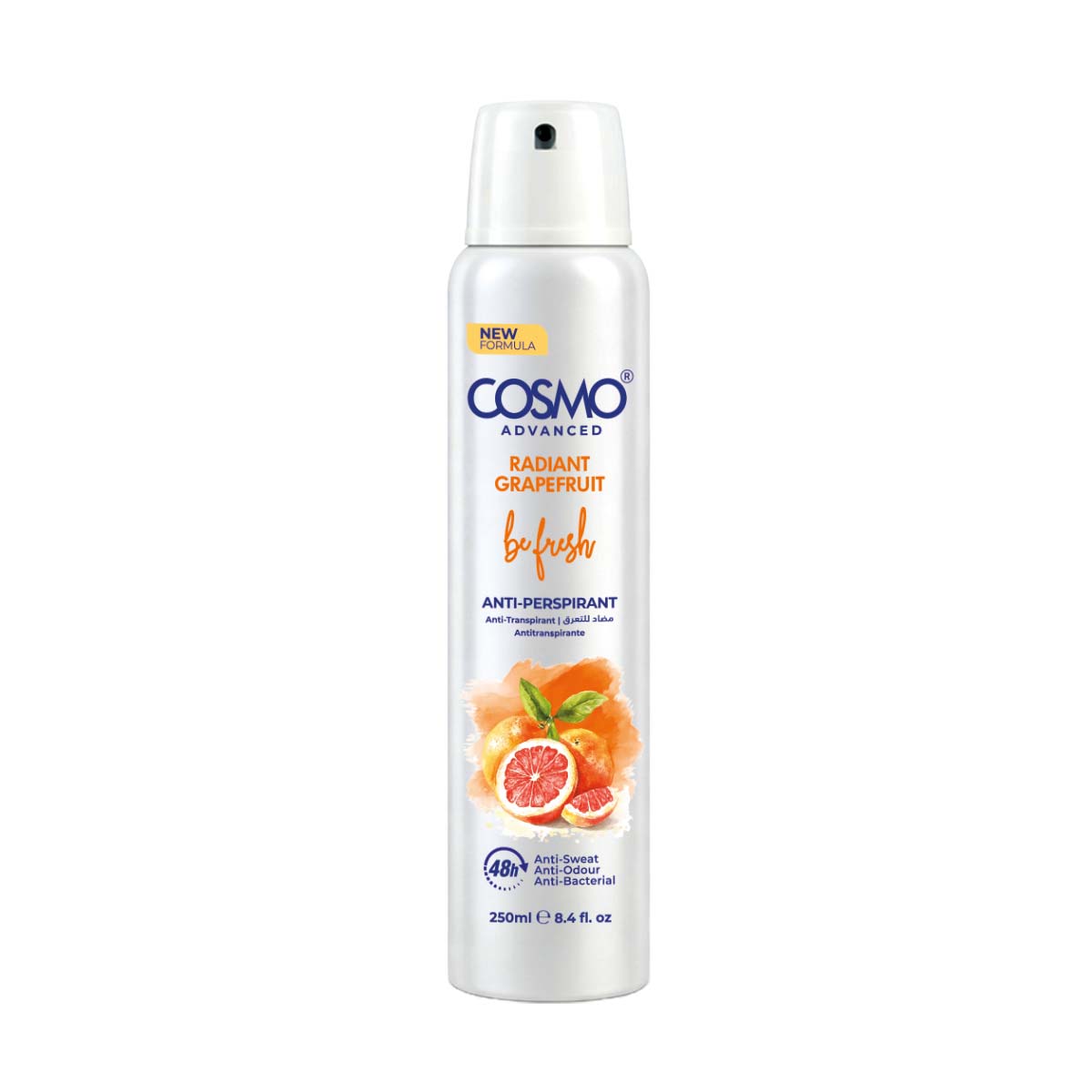 Be Fresh Anti-perspirant Body Deodorant Radiant Grapefruit