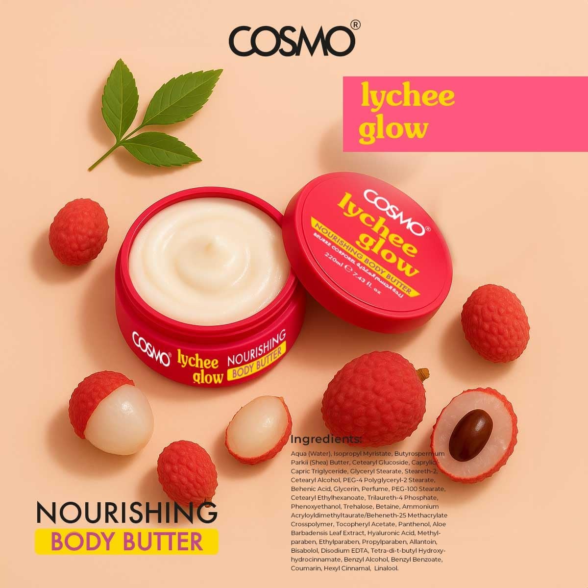 COSMO BODY BUTTER NOURISHING LYCHEE