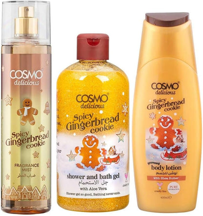 Delicious Spicy Gingerbread Cookie 3pcs Kit