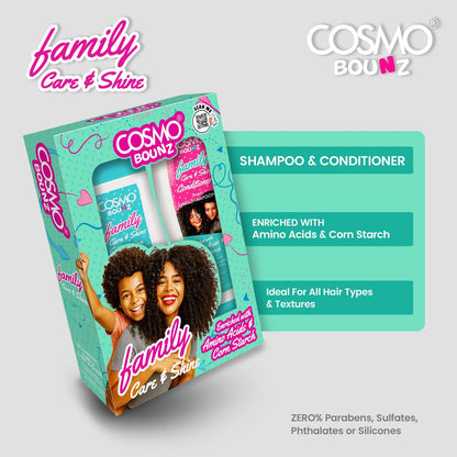 Bounz Kit Family Care & Shine 2 Pieces Shampoo & Conditioner