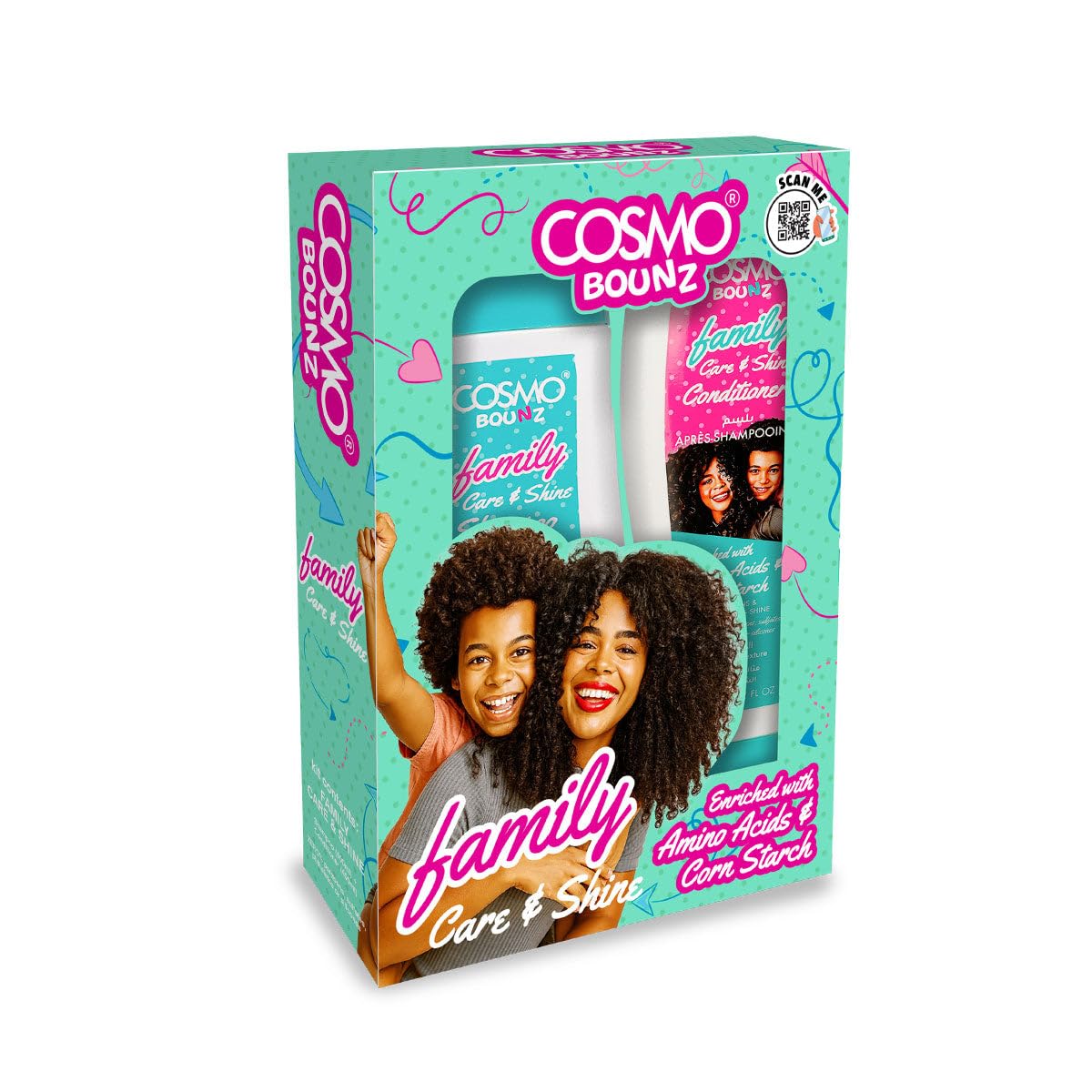 Bounz Kit Family Care & Shine 2 Pieces Shampoo & Conditioner