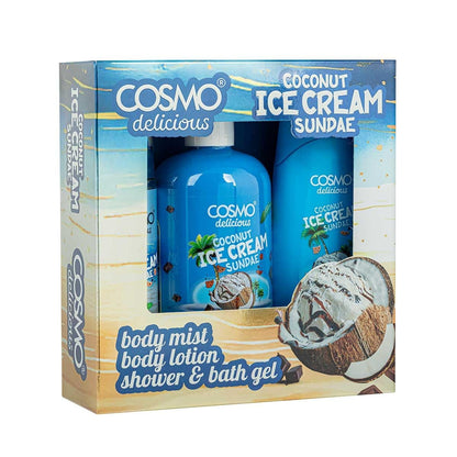 Delicious Coconut Ice Cream Sundae 3pcs Kit