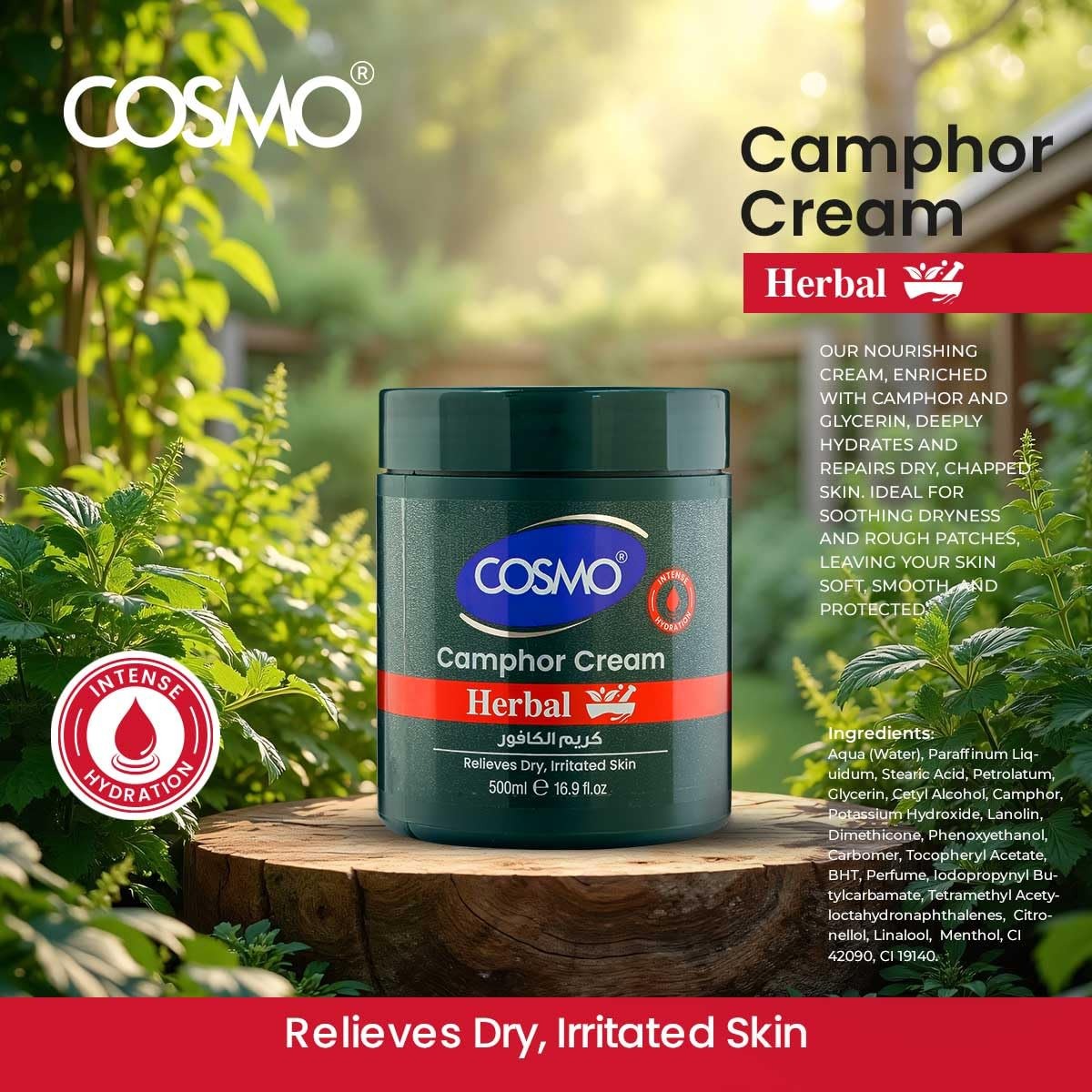 COSMO BODY CAMPHOR CREAM HERBAL