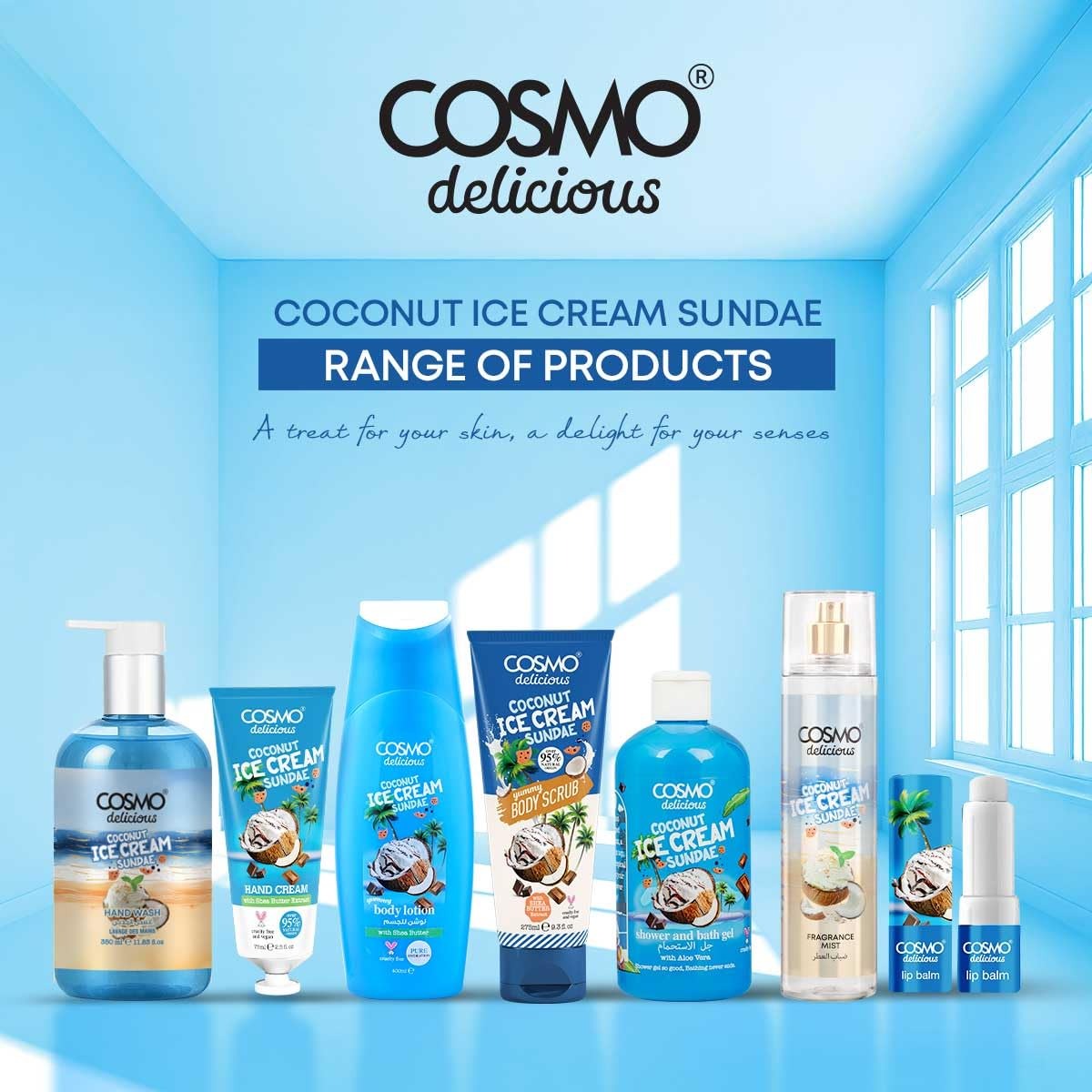 Delicious Coconut Ice Cream Sundae 3pcs Kit