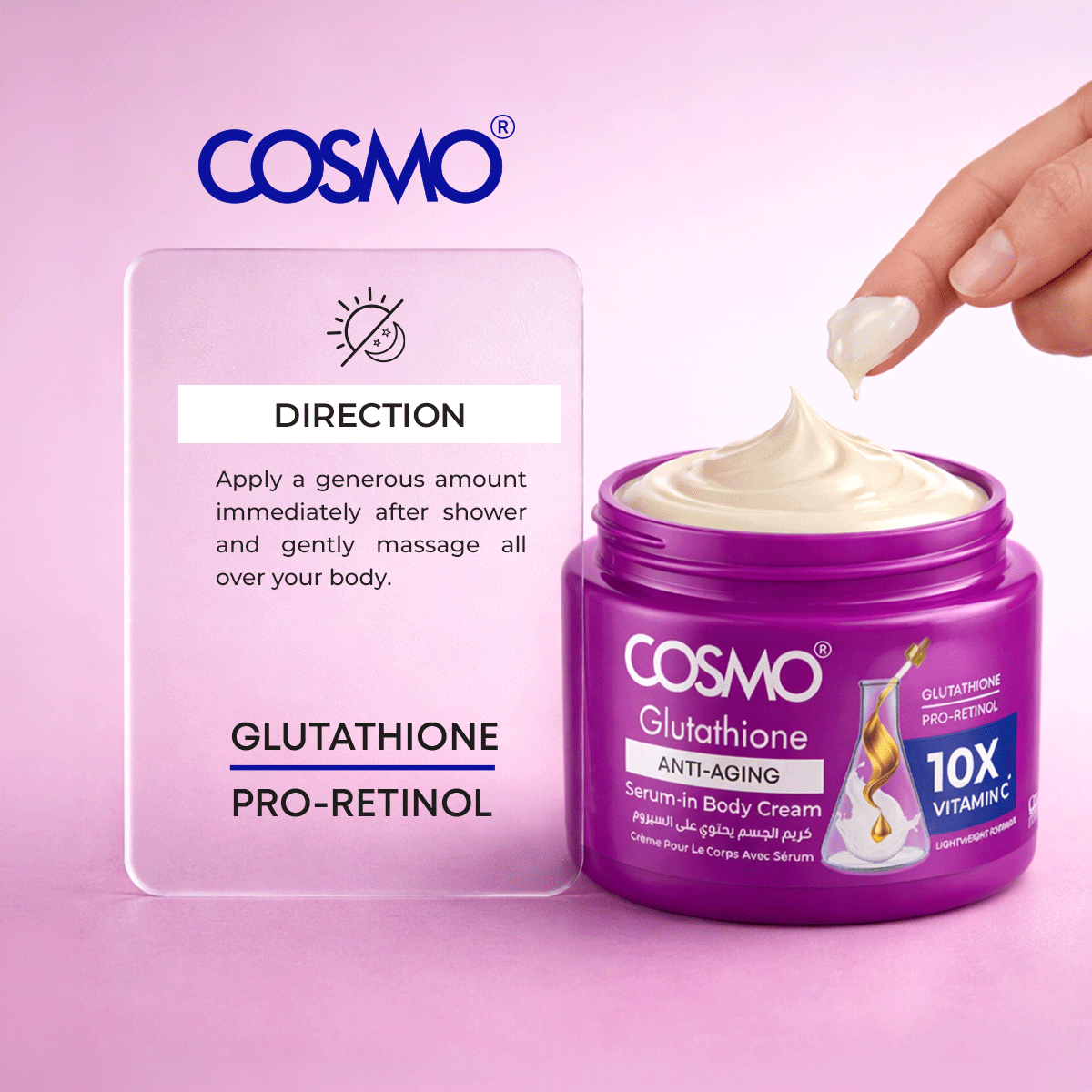 Glutathione Anti-Aging Serum-in Body Cream