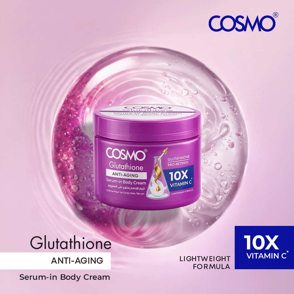 Glutathione Anti-Aging Serum-in Body Cream