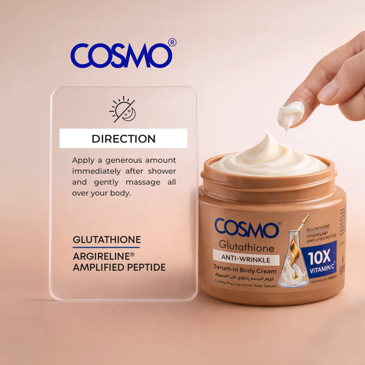 Glutathione Anti-Wrinkle Serum-in Body Cream
