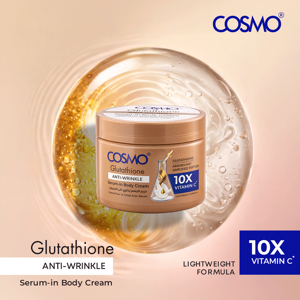Glutathione Anti-Wrinkle Serum-in Body Cream