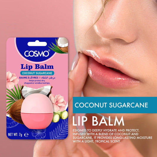 LIP BALM ROUND COCONUT SUGARCANE