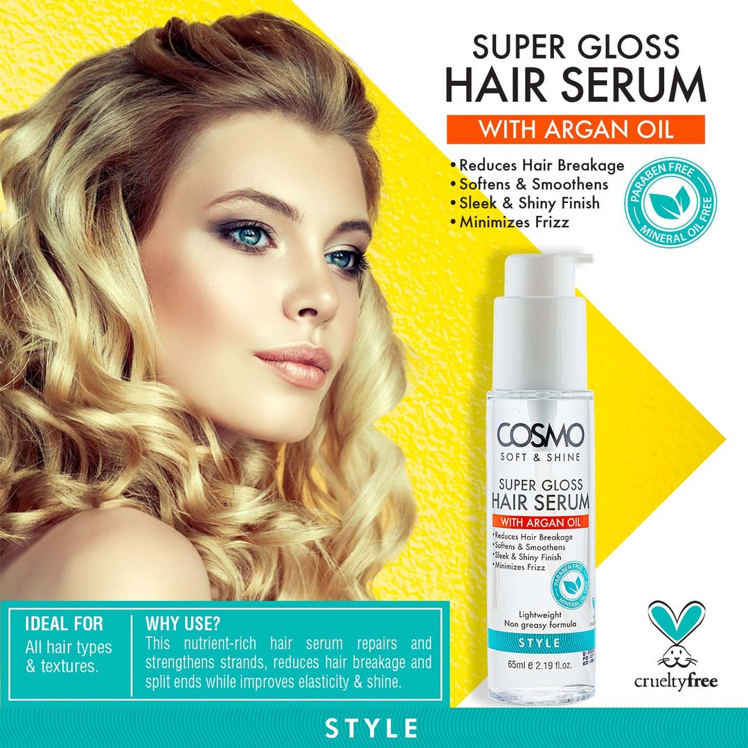 Cosmo Soft & Shine Super Gloss Hair Serum Style