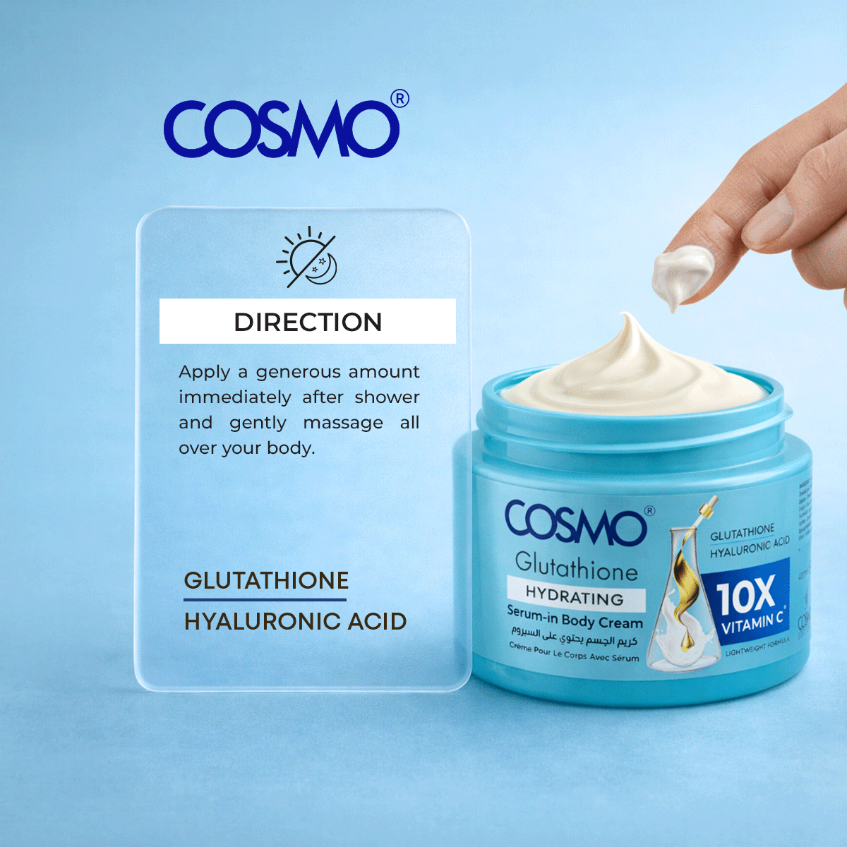 Glutathione Hydrating Serum-in Body Cream