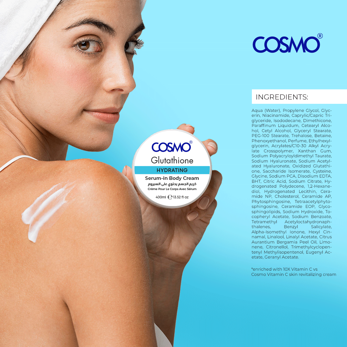 Glutathione Hydrating Serum-in Body Cream