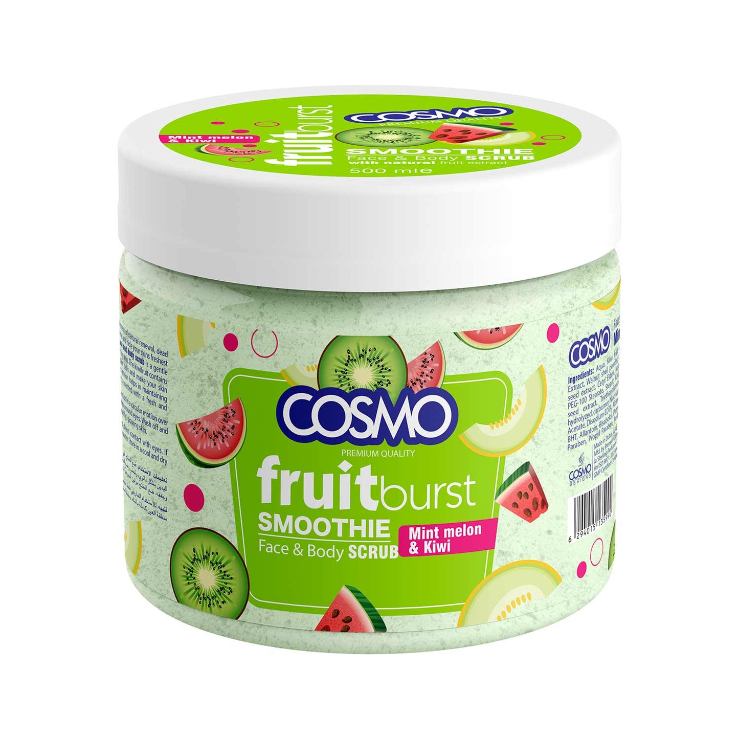 Mint Melon & Kiwi Fruitburst Face And Body Scrub