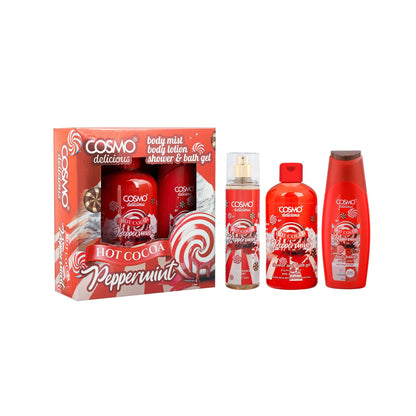 Cosmo Delicious Hot Cocoa Peppermint 3pcs Kit