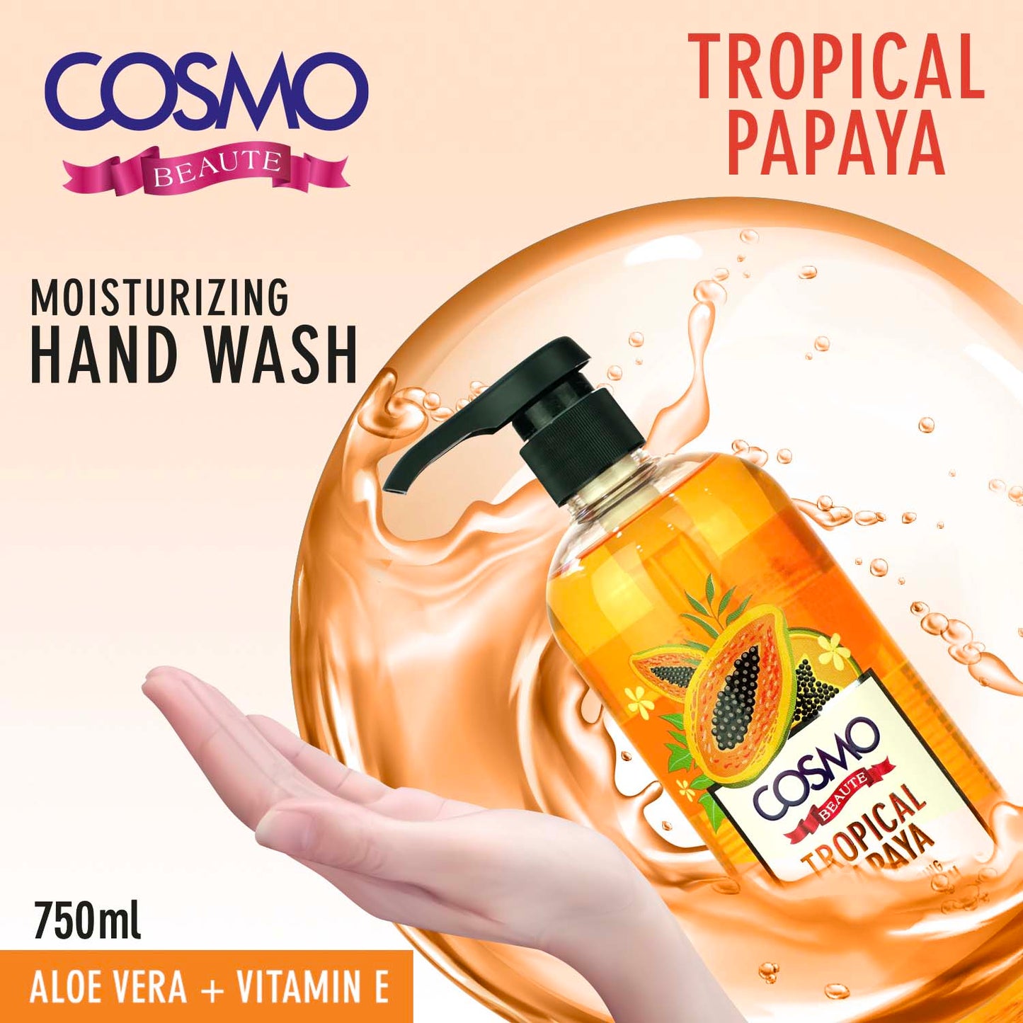 Cosmo Beaute Tropical Papaya Hand Wash