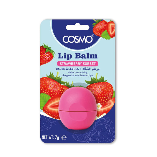 LIP BALM ROUND STRAWBERRY SORBET