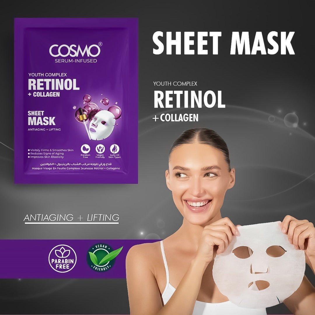 YOUTH COMPLEX RETINOL + COLLAGEN SHEET MASK