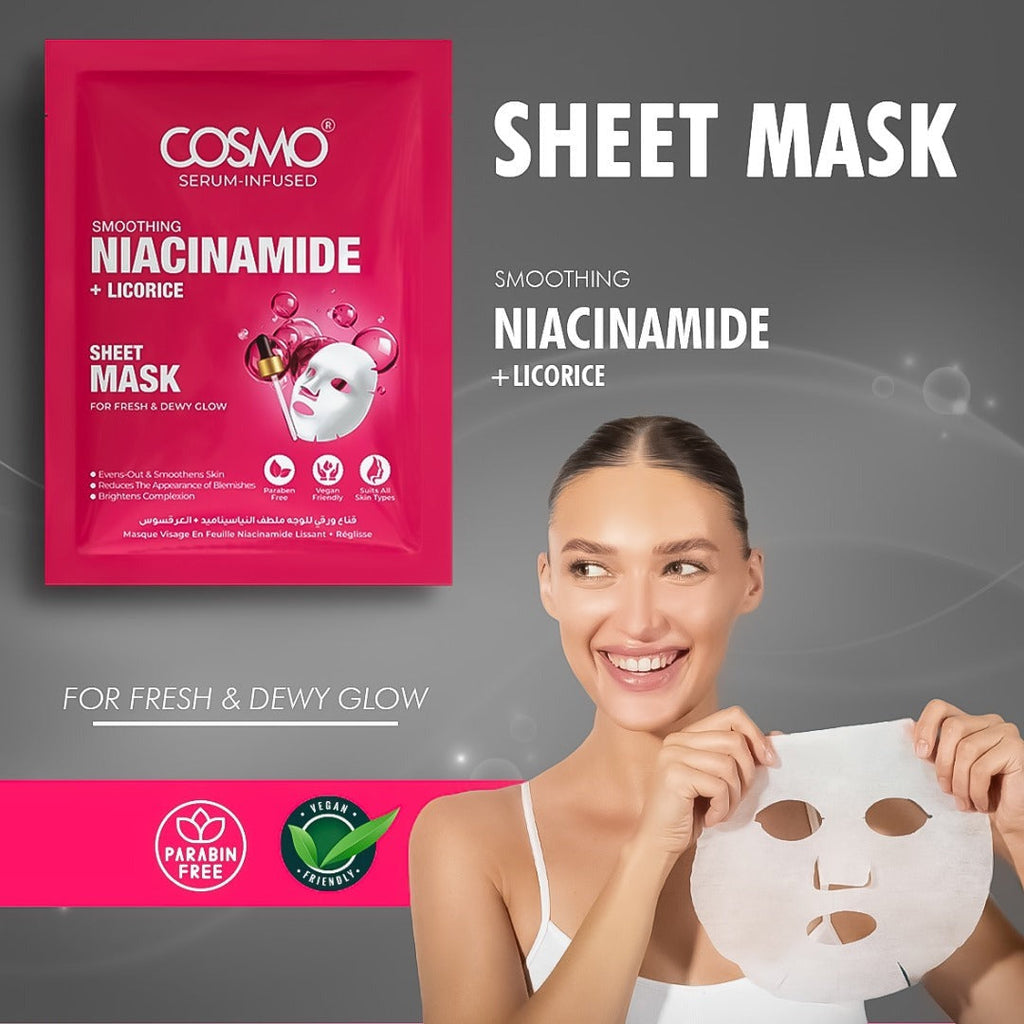 SMOOTHING NIACINAMIDE + LICORICE SHEET MASK