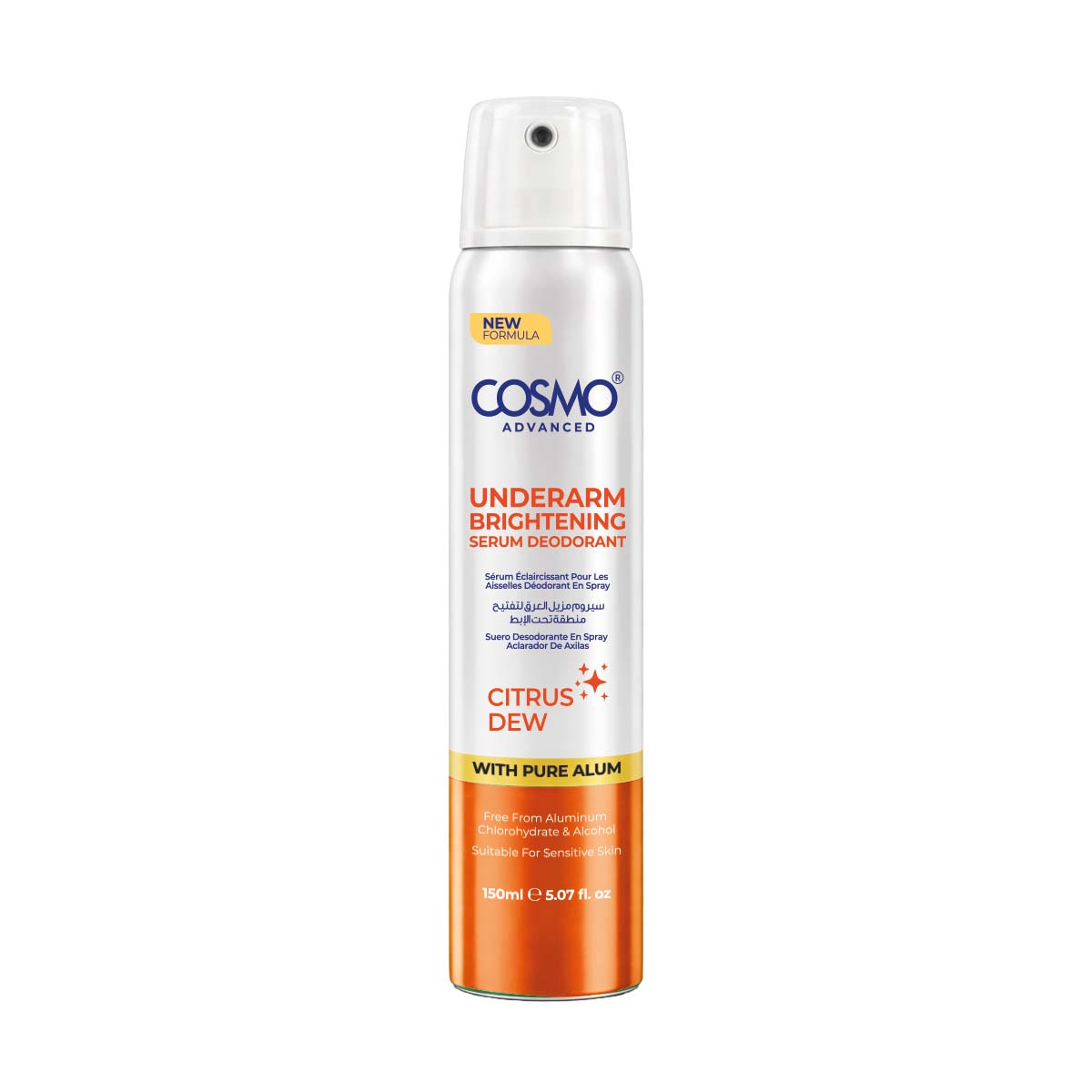 Cosmo Advanced Underarm Brightening Serum Body Deodorant Citrus Dew