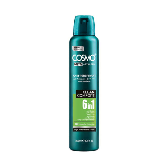 Cosmo Men Advanced Body Anti Perspirant Deodorant Spray 48h Clean Comfort
