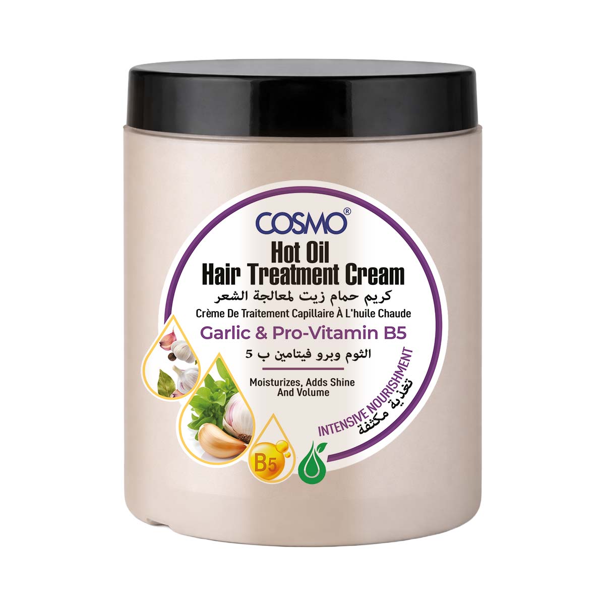 Hot oil Hair Treatment Cream - Garlic & Pro-Vitamin B5