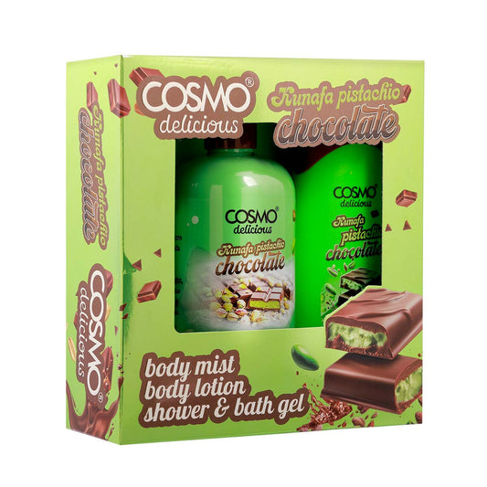 Cosmo Delicious Kunafa Pistachio Chocolate 3pcs Kit