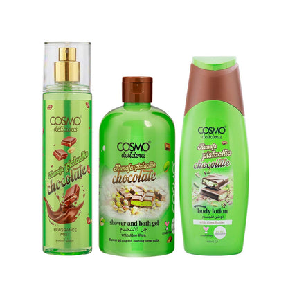 Cosmo Delicious Kunafa Pistachio Chocolate 3pcs Kit